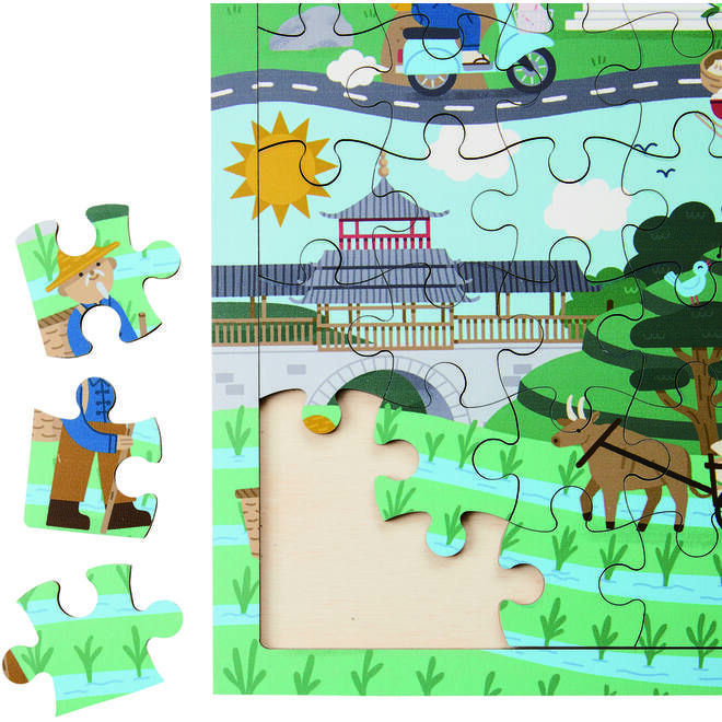 Rolf Puzzels - Puzzel landen China, 81 stukjes